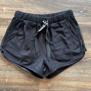 LF Emma + Sam Pull On Mesh Panel Drawstring Shorts Size Small